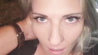 A blonde beauty bounces on a guy’s dick, racing with lust