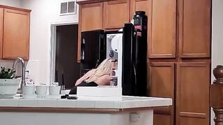 A girl opens the door to let the guy in, no strings attached