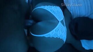Ebony beauty got fucked in doggy style by a big BBC cock