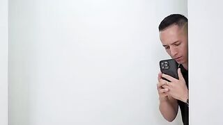 A cock like a lollipop—To lick and suck, an enticing scene