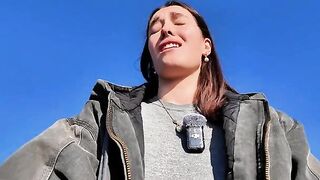Masturbation as a way to meditate for this hot brunette babe