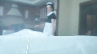 A scary ghost maid encounter on Halloween 2021, embodying Luna Roulette’s naughty fantasies
