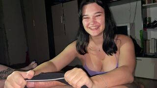 Girl agreed to spin the bottle and do whatever it takes