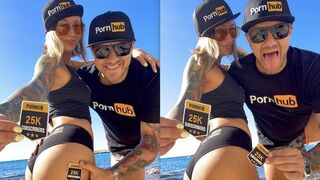 Owiaks celebrate 25k subscribers on their Pornhub channel