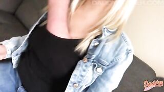 I film how my hairy cunt gets a creampie in Girl POV