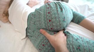 A stepsister is having a steamy dream about her stepbrother