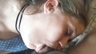 Cock feeding and multiple orgasms for her satisfaction