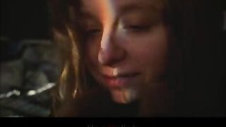 A beautiful woman has passionate sex while hugging her lover