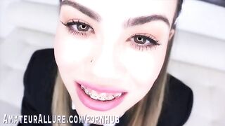Student Veronica Valentine ball sucking and deepthroat at Swallow Academy