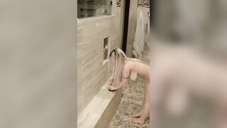 I came after using my sex machine under the shower, just like in my other video