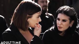 Widower destroys Marley Brinx's pussy at his wife's funeral in this intense scene
